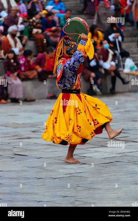 Bhutan Mask Dance Stock Photo - Alamy