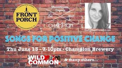 SONGS FOR POSITIVE CHANGE – a benefit for the Heather Heyer Foundation. | Michael Clem