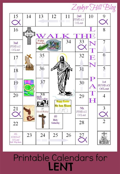 Lent Calendar 2024 Printable - Uf Calendar 2024-25