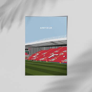 The Kop Anfield Stadium Liverpool Football Print By Jack's Posters