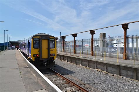 156481 at Heysham Port station | With the remains of the roo… | Flickr