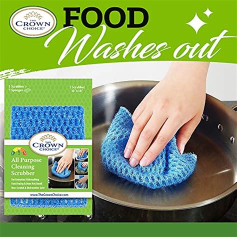 Non Scratch Dish Scrubbers for Cleaning Dishes (3 Pack) – Reusable ...