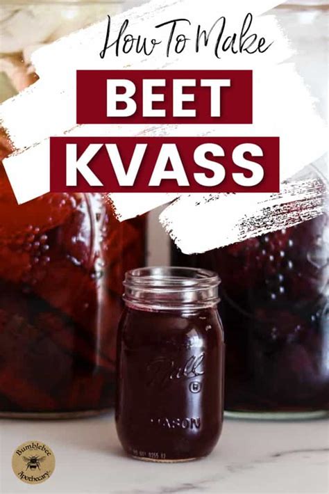 Beet Kvass Recipe Without Whey - Bumblebee Apothecary