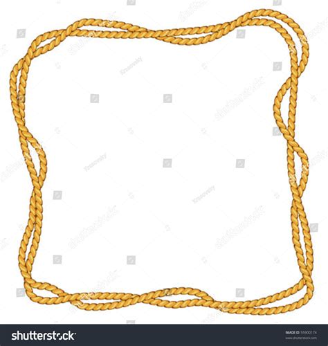 Vector Rope Border - 55900174 : Shutterstock