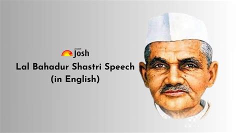 Lal Bahadur Shastri Speech in English for School Students [2023]