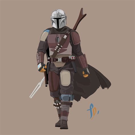 My vector art of The Mandalorian: follow me on IG for more ...