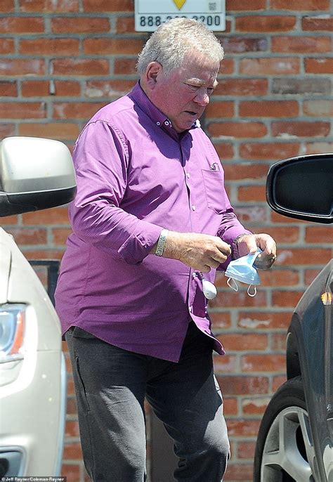 William Shatner seen leaving his go-to hair transplant clinic in LA ...