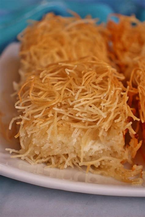 Kadaif or Kadayif (Cheese Kunafa Recipe) - Mission Food Adventure