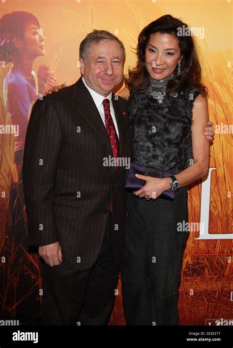 (L-R) Michelle Yeoh and her husband Jean Todt posing during the ...