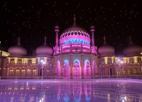 Brighton Pavilion Ice Rink Under the Stars. England UK | Brighton, England uk, England