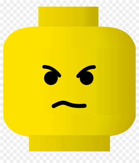 Smiley Clipart Upset - Angry Lego Face - Free Transparent PNG Clipart ...