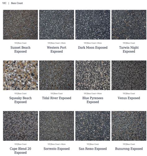 Exposed Aggregate Concrete Colours - JAK Concrete & Excavation