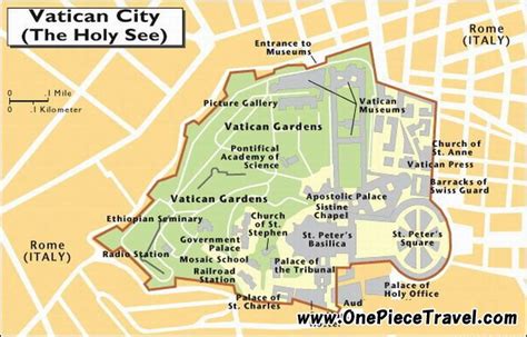 Vatican Holy See Map