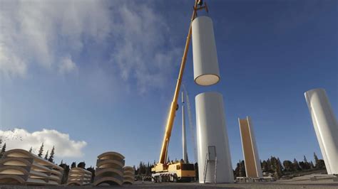 World's tallest wooden wind turbine makes wind energy truly sustainable