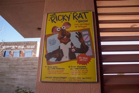 There's an actual Ricky Rat poster in Disney's Hollywood Studios. : r ...