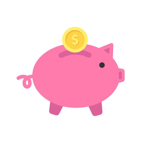 Vector Piggy Bank Transparent - PNG All