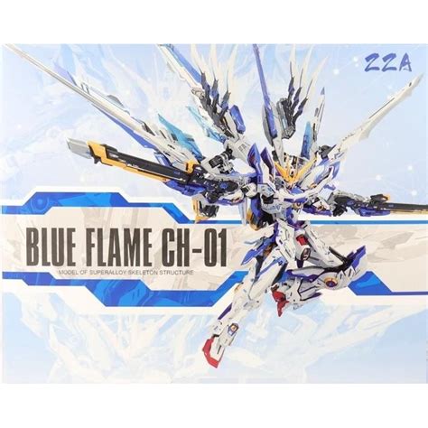 ZZA Model Blue Flame Model Kit with die cast Alloy Inner Frame | Bandai gundam models kits ...