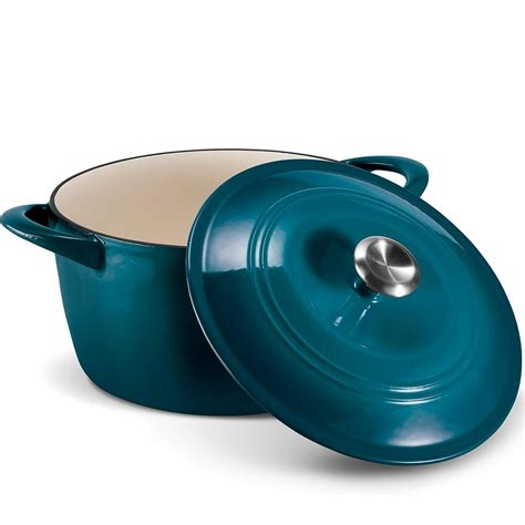 Tramontina Enameled Cast Iron 7-Qt. Covered Round Dutch Oven (Assorted Colors) - Walmart.com ...