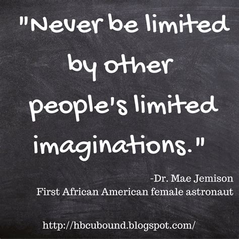 HBCU BOUND: Quote of the Day: Dr. Mae Jemison