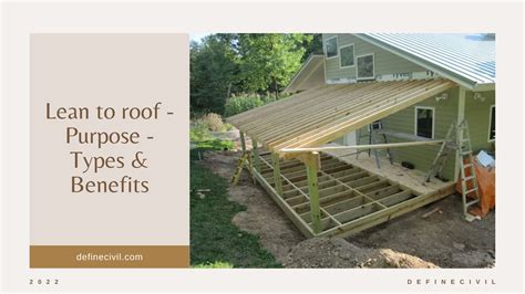 What is meant by Lean to Roof - Advantages and Disadvantages - Definecivil