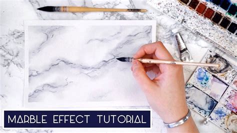 How to paint marble with watercolour marble effect tutorial – Artofit