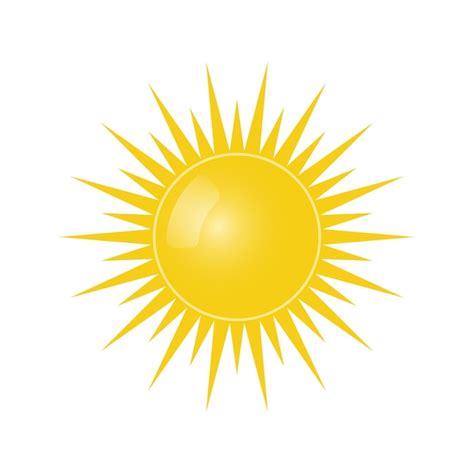 Premium Vector | Vector sun icon for weather design