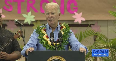 President Biden Attends Community Engagement Event in Lahaina, Hawaii ...