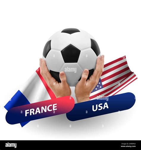 Soccer football competition match, national teams france vs usa Stock ...