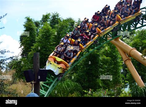 The Cheetah Hunt ride at Busch Gardens, Tampa, Florida,USA Stock Photo ...