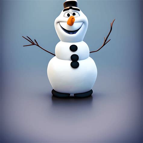 Frozen Olaf Snowman Centered Graphic · Creative Fabrica