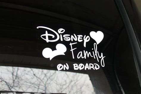 Disney Family On Board car decal by jshirlaw on Etsy, $5.99 | Disney car decals, Car decals ...