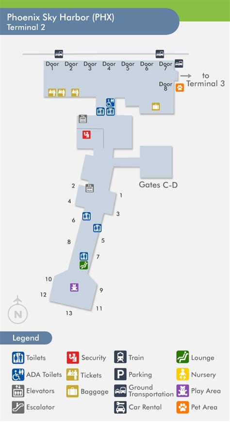 Sky Harbor Terminal 4 Map - Maps For You