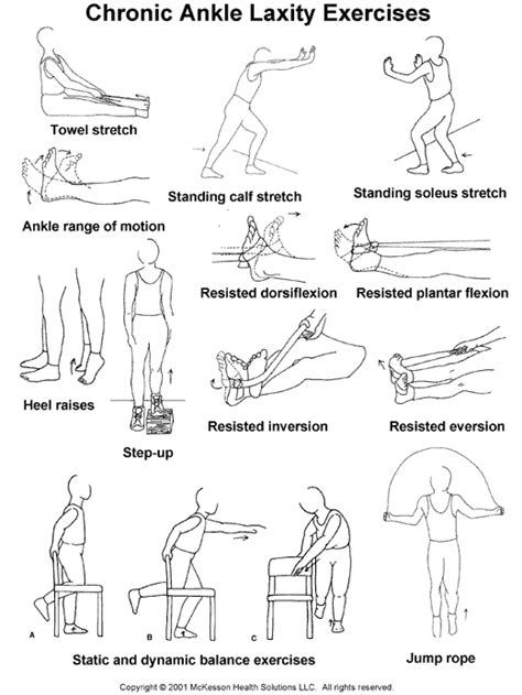 Sports Medicine Advisor 2003.1: Chronic Ankle Laxity Exercises: Illustration