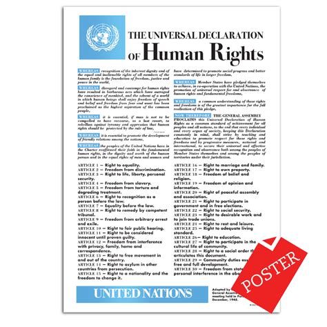Universal Declaration Of Human Rights Poster