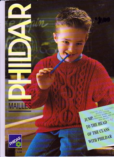 Phildar No 205 Knitting Patterns for Boys and Girls 4 to 10