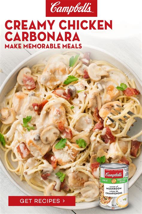 Campbell Cream Of Mushroom Carbonara - Best Cheese For Carbonara