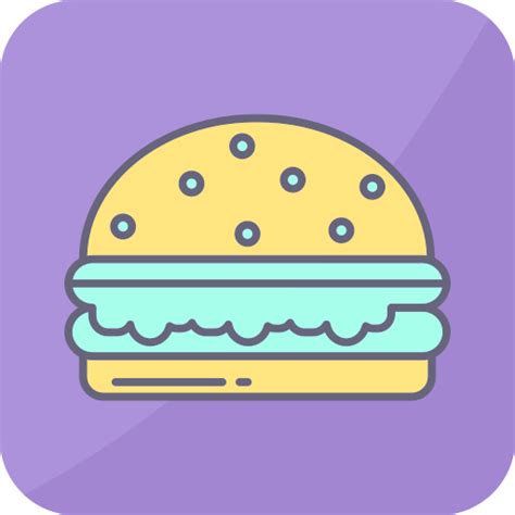 Burger Generic color lineal-color icon