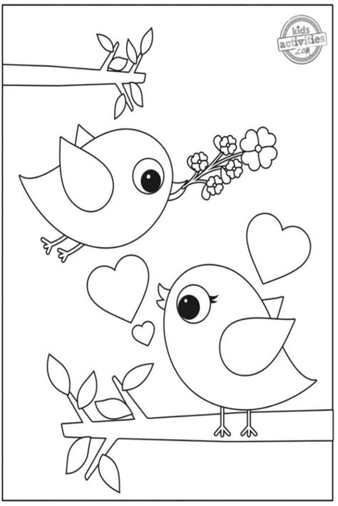 Preschool Valentine Coloring Pages to Print & Color | Kids Activities Blog