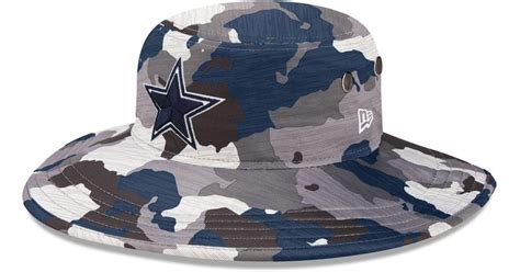 KTZ Dallas Cowboys Sideline Traning Camp 2022 Camouflage Bucket Hat in ...