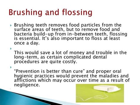 The benefits of flossing