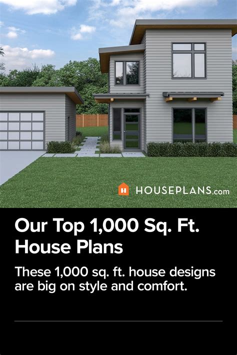 Our Top 1,000 Sq. Ft. House Plans | Small house design plans, House plans, Cabin house plans