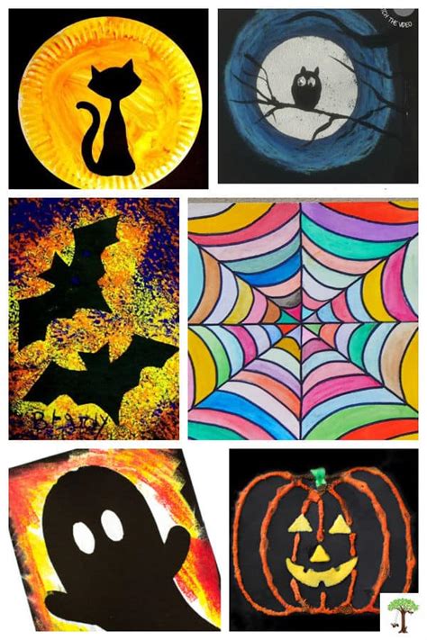 Halloween Art Projects, Crafts, and Painting Ideas for Kids - Rhythms of Play