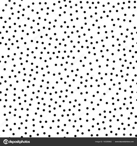 Black polka dots seamless pattern on white background Cute classic ...