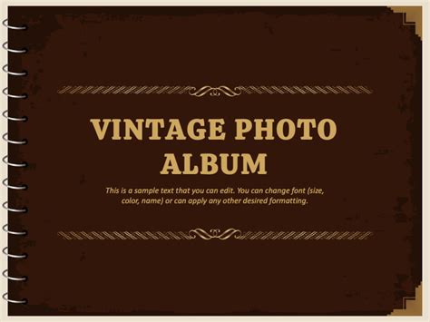 Free Vintage Photo Album Presentation Theme for PowerPoint and Google ...