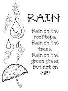 R is for rain poem | Weather poem, Kindergarten poems, Preschool weather