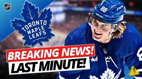 JUST HAPPENED! LOOK WHAT HE SAID! TORONTO MAPLE LEAFS NEWS TODAY! NHL ...