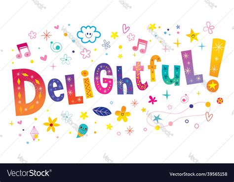 Delightful Royalty Free Vector Image - VectorStock