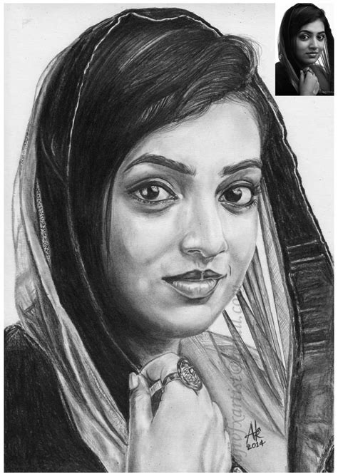 Film ACtress Nazriya Nazim Pencil Drawings By by Ajikumar on DeviantArt