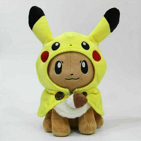 12" Pikachu Eevee Cosplay Plush Doll Stuffed Soft Toy Kids New ...