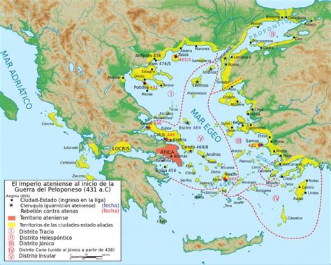 Mapa del imperio griego en el siglo V | Grecia antigua, Historia de ...